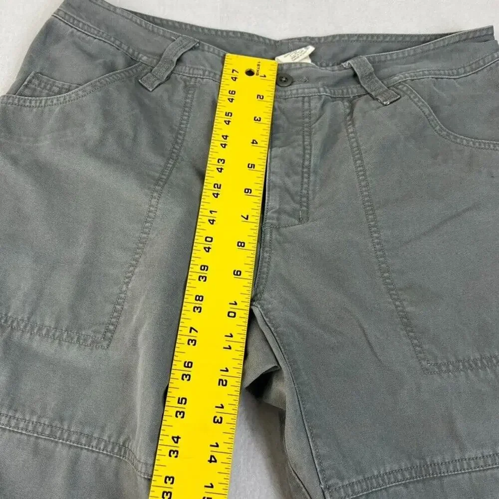 The North Face Pants Mens 34 Gray Canvas Organic Cotton Hiking Camping Trail